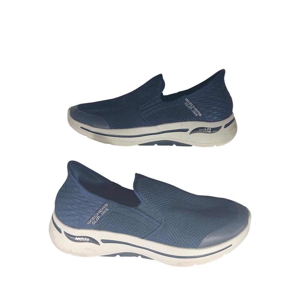 Skechers Slip-ins Arch Fit 8.5 Navy Blue Walking Sneakers Gorpcore 216259